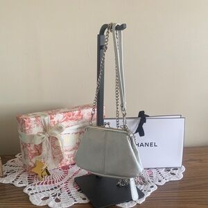 Silver Women's Bag just Millie removable wrist strap and shoulder chain 213